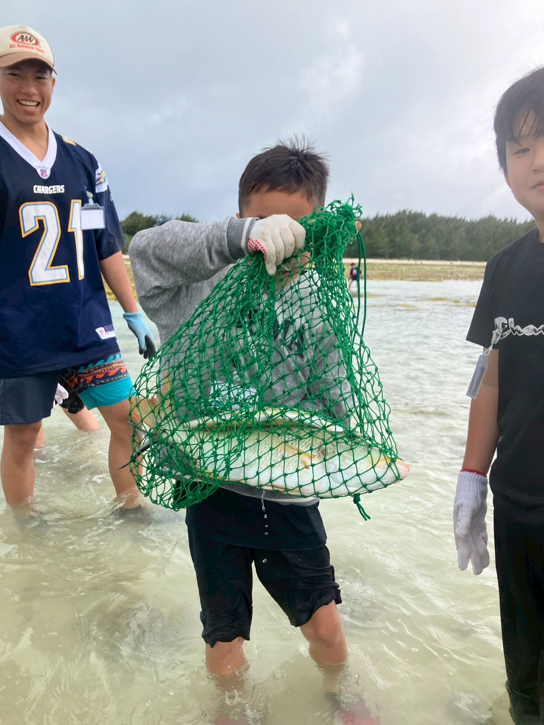 追い込み漁でも沢山採れました