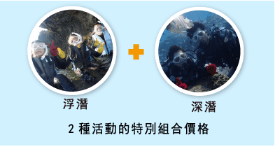 青之洞窟浮潛＋探索潛水！